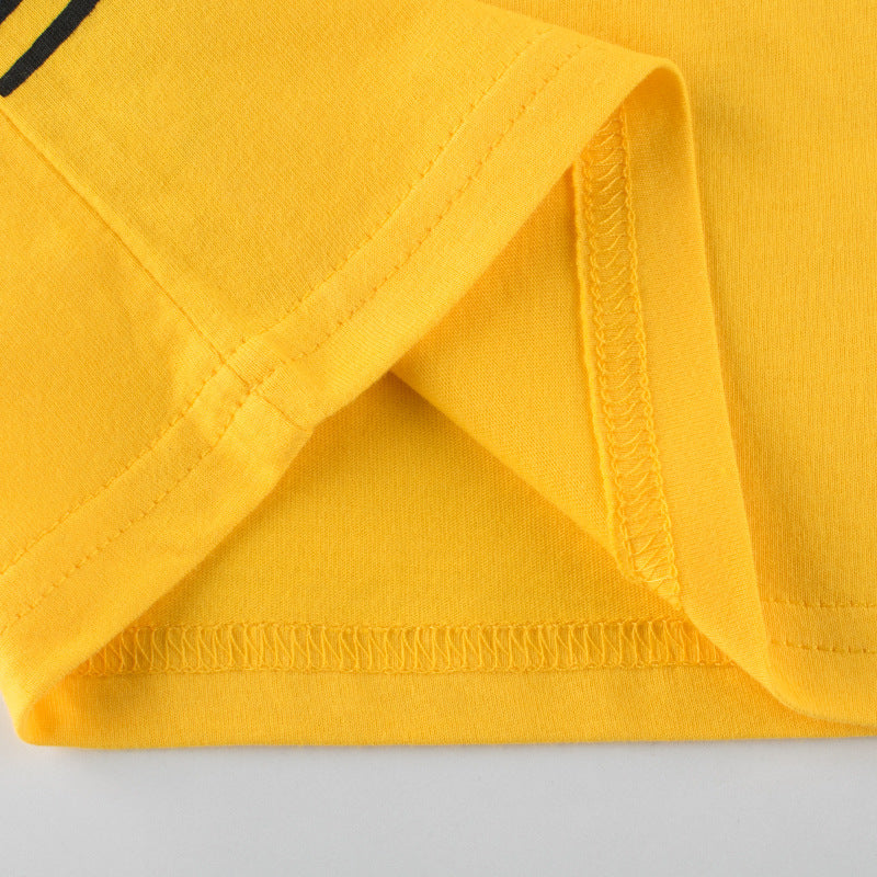 New Children's Suit Boy Short-Sleeved T-Shirt Two-Piece Pants
