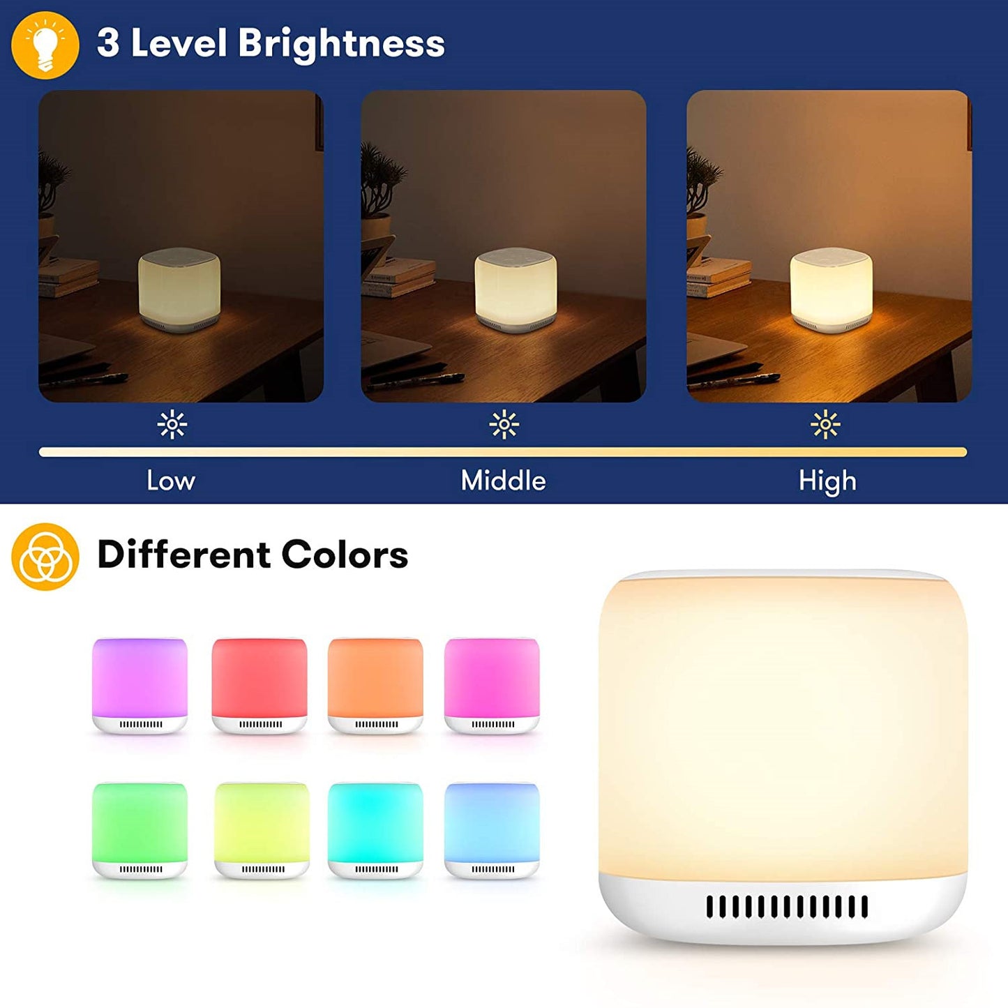 White Noise Sleep Aid Baby/adults Colorful Lights