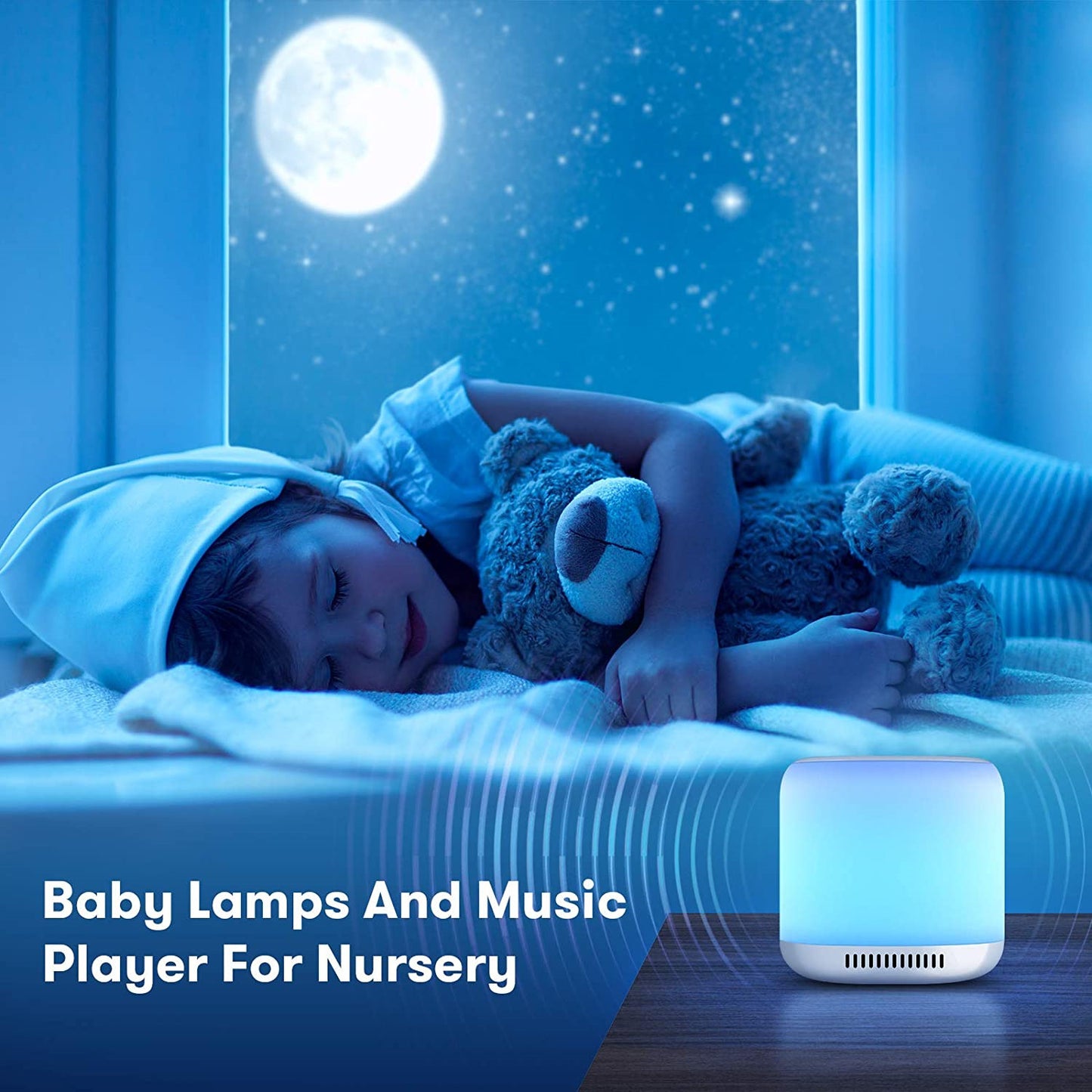 White Noise Sleep Aid Baby/adults Colorful Lights
