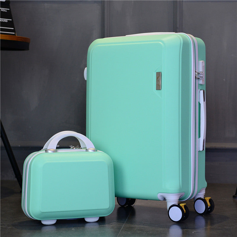2 pc set Wheel Luggage Carry On with Toiletry Bag