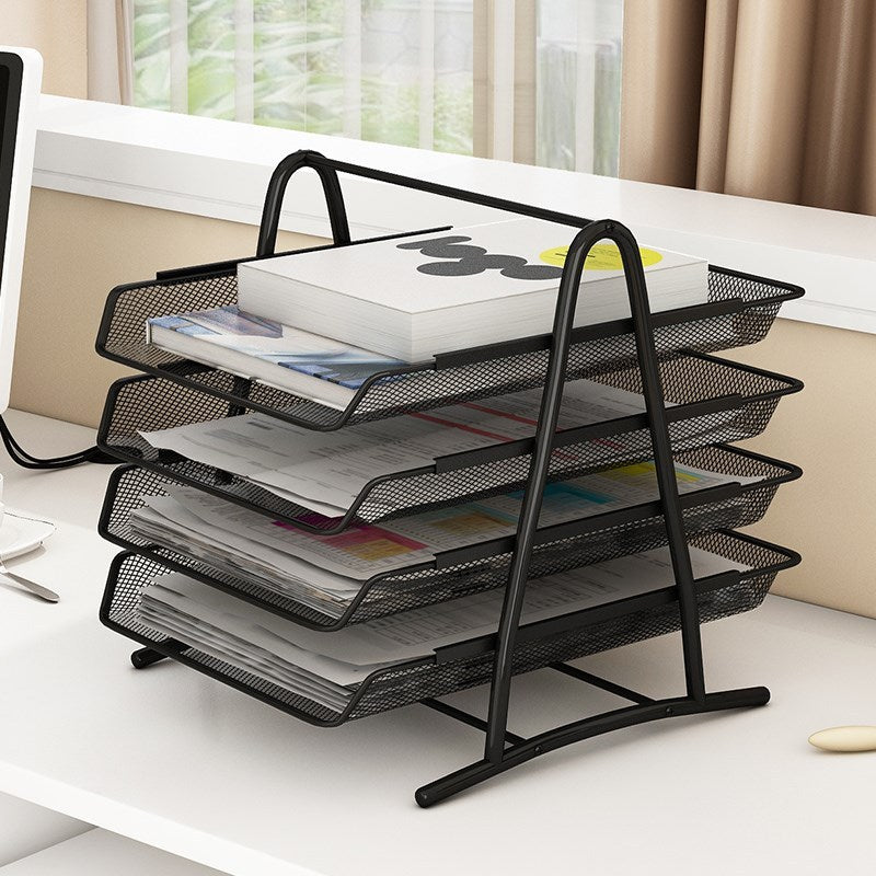 Metal shelf file bar