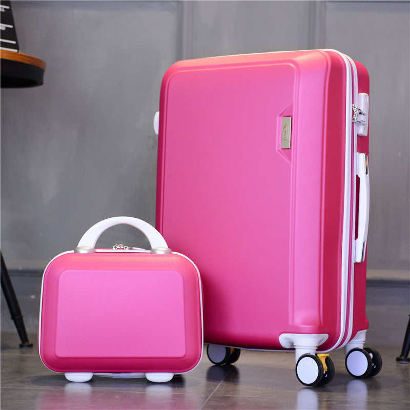 2 pc set Wheel Luggage Carry On with Toiletry Bag
