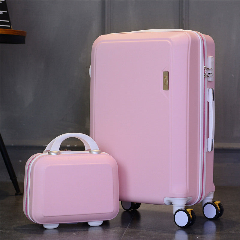 2 pc set Wheel Luggage Carry On with Toiletry Bag