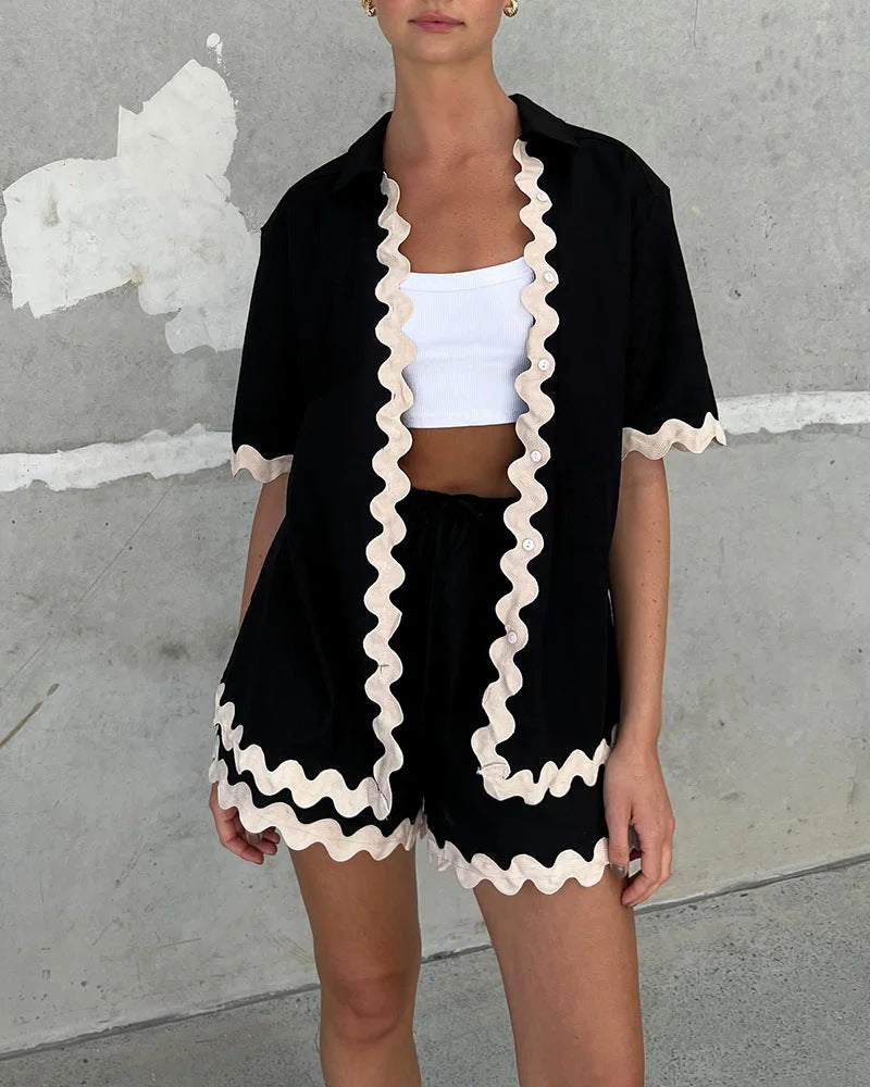 2pc Short Sleeve Suit