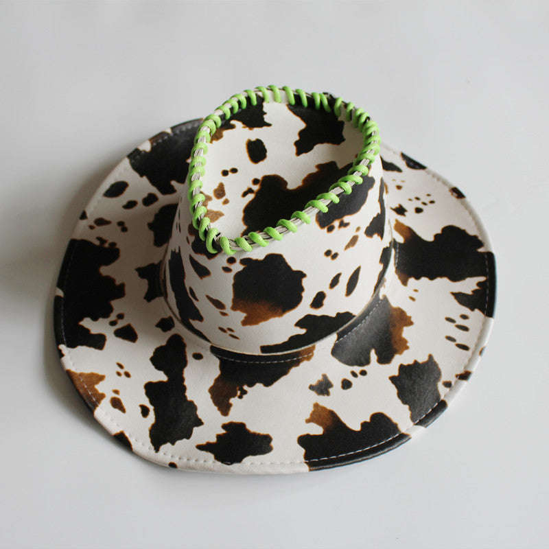 Cute Cow On Vacation Western CowGirl / Cowboy Hat