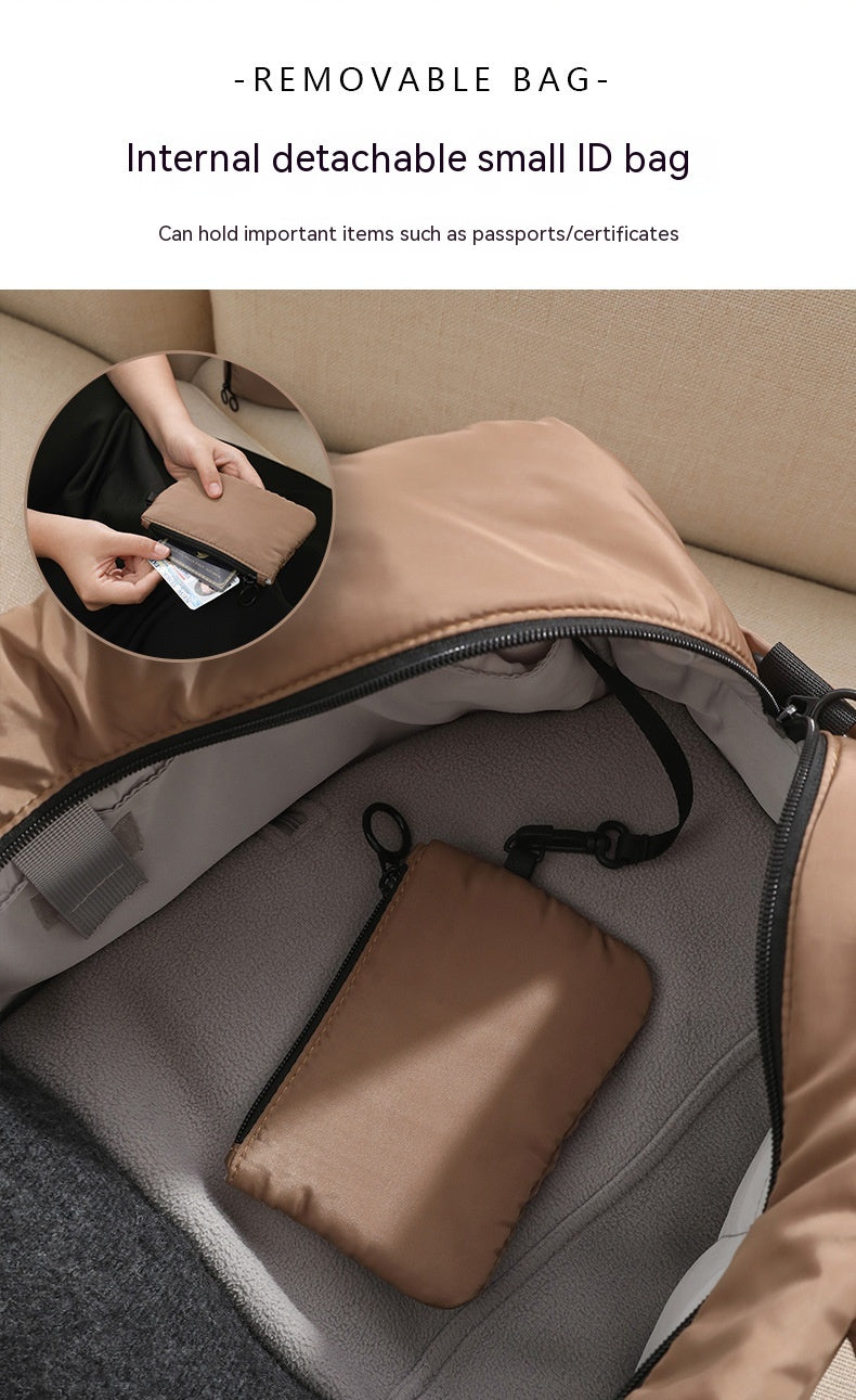 Portable Tote Bag Large Capacity Trolley Case Luggage Dry Wet Separation