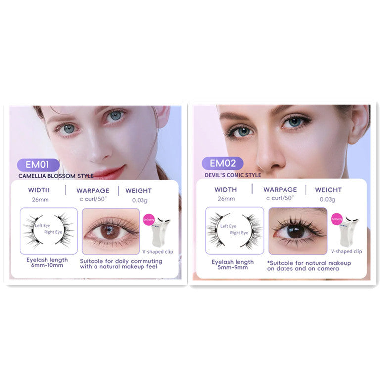 White Box One Pair Packed Magnetic Magnetic Eyelashes