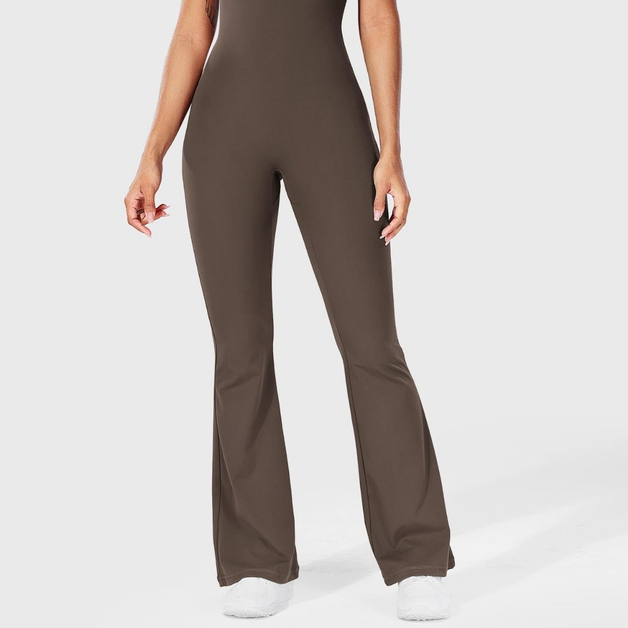 Solid Color Sling Yoga Jumpsuit