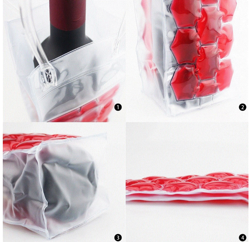 Wine bottle freezer bag