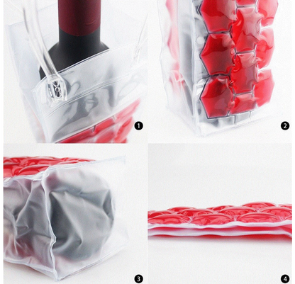 Wine bottle freezer bag