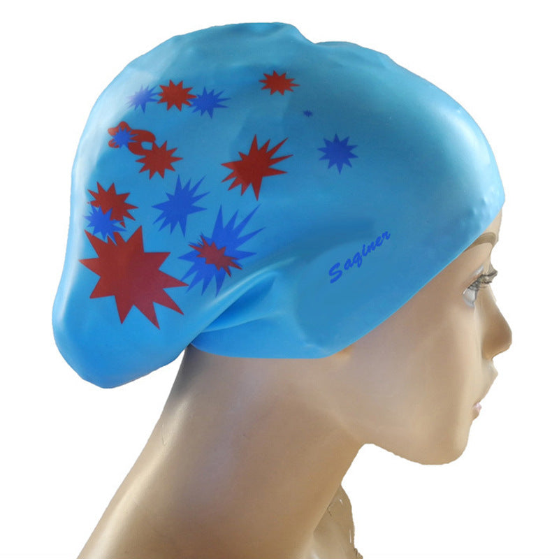 Printed Silicone Swimming Cap Silicone Swimming Cap