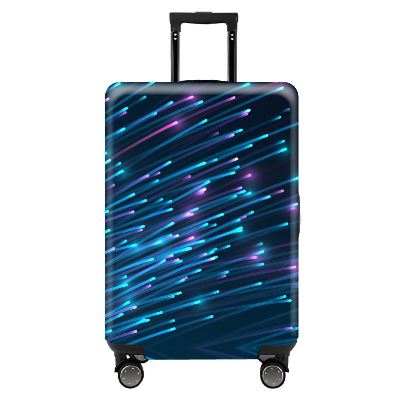 Trendy Unique Suitcase Suite Elastic Case Cover Luggage Protective Cover Travel Trolley Case Dust Cover