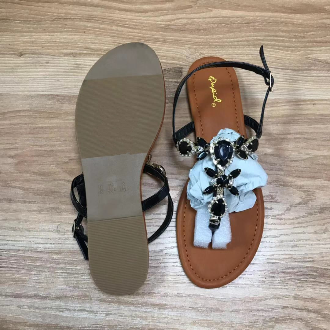 Bohemian flip-flops