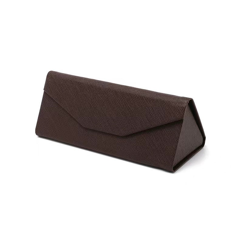 Fashion Simple Triangle Folding Sunglasses Case