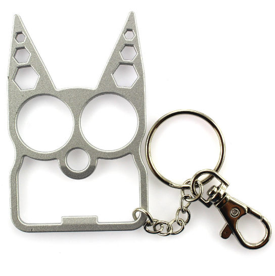 Multi-function keychain zinc alloy bottle opener