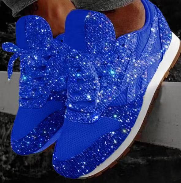 Sponge cake sequined casual shoes