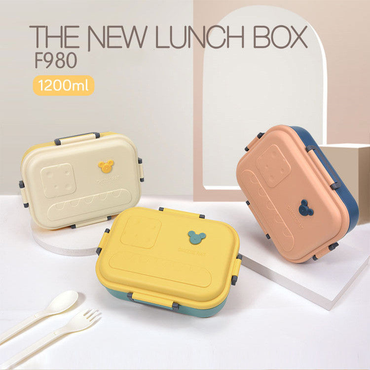 New Cheese Microwave Lunch Box Portable Healthy Bento Box Leakproof Food Container