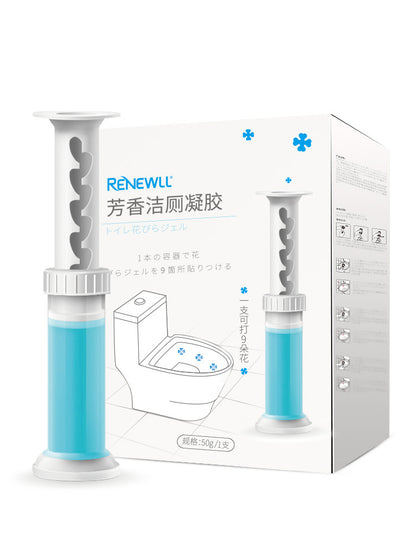Natural Aroma Fragrance Flower Gel Cleaner Detergent Toilet Bathroom Aromatic Aromatherapy Freshener