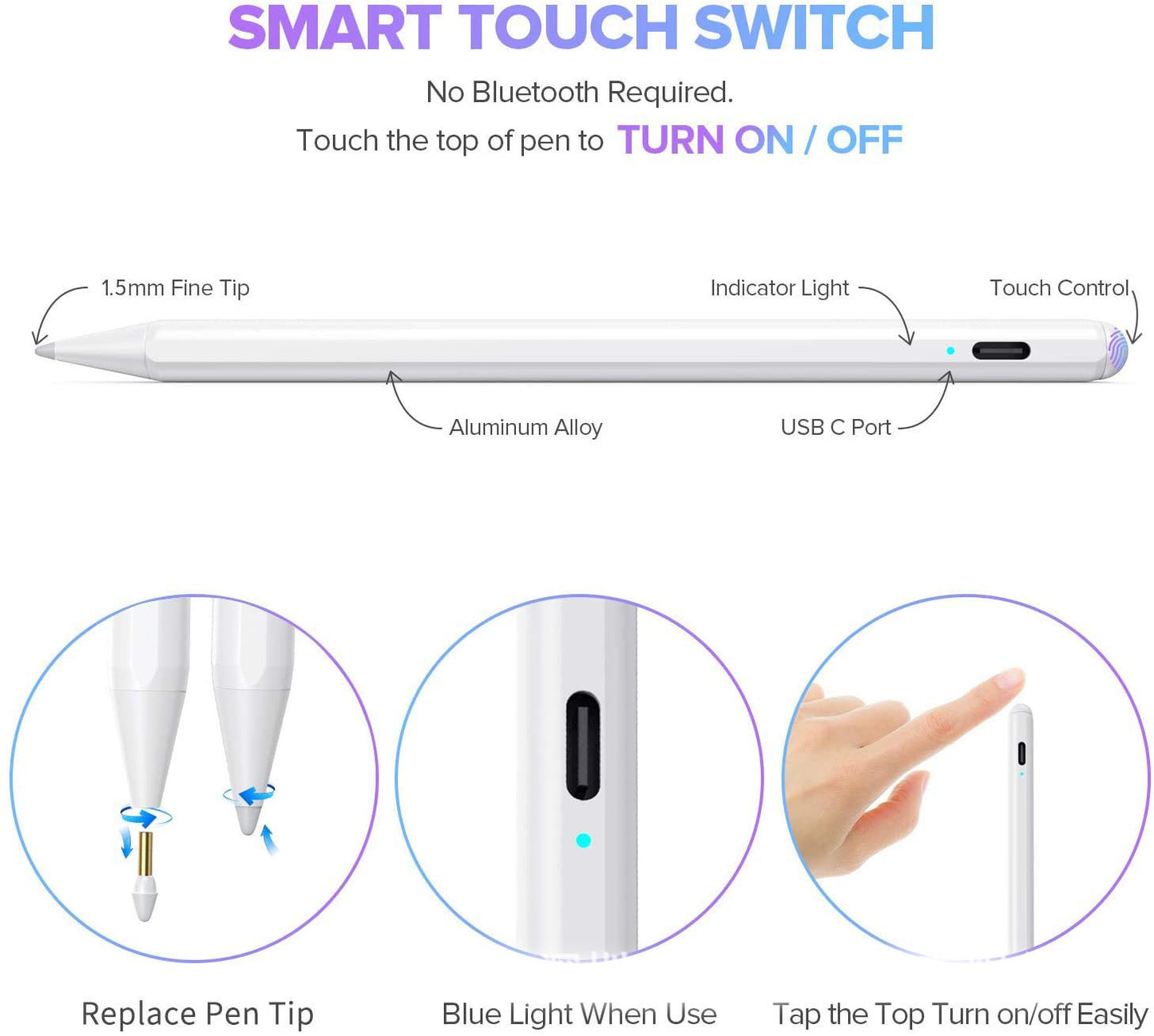 Compatible with Apple, iPad Pencil Dedicated Active Capacitive Pen Tablet Touch Screen Touch Touch Painting Stylus