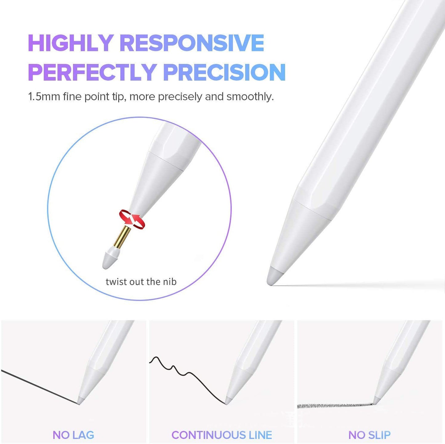 Compatible with Apple, iPad Pencil Dedicated Active Capacitive Pen Tablet Touch Screen Touch Touch Painting Stylus