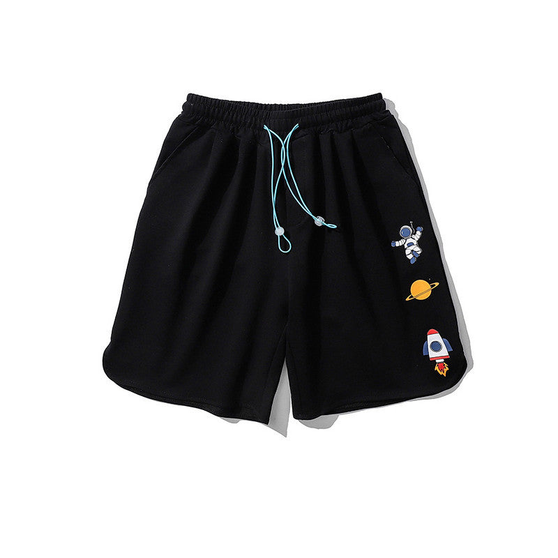 Summer Fun Print Shorts Men Capris