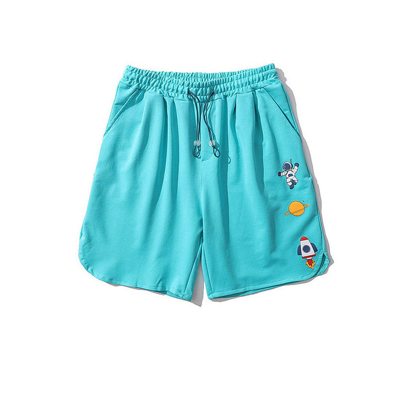 Summer Fun Print Shorts Men Capris