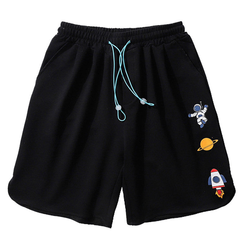 Summer Fun Print Shorts Men Capris