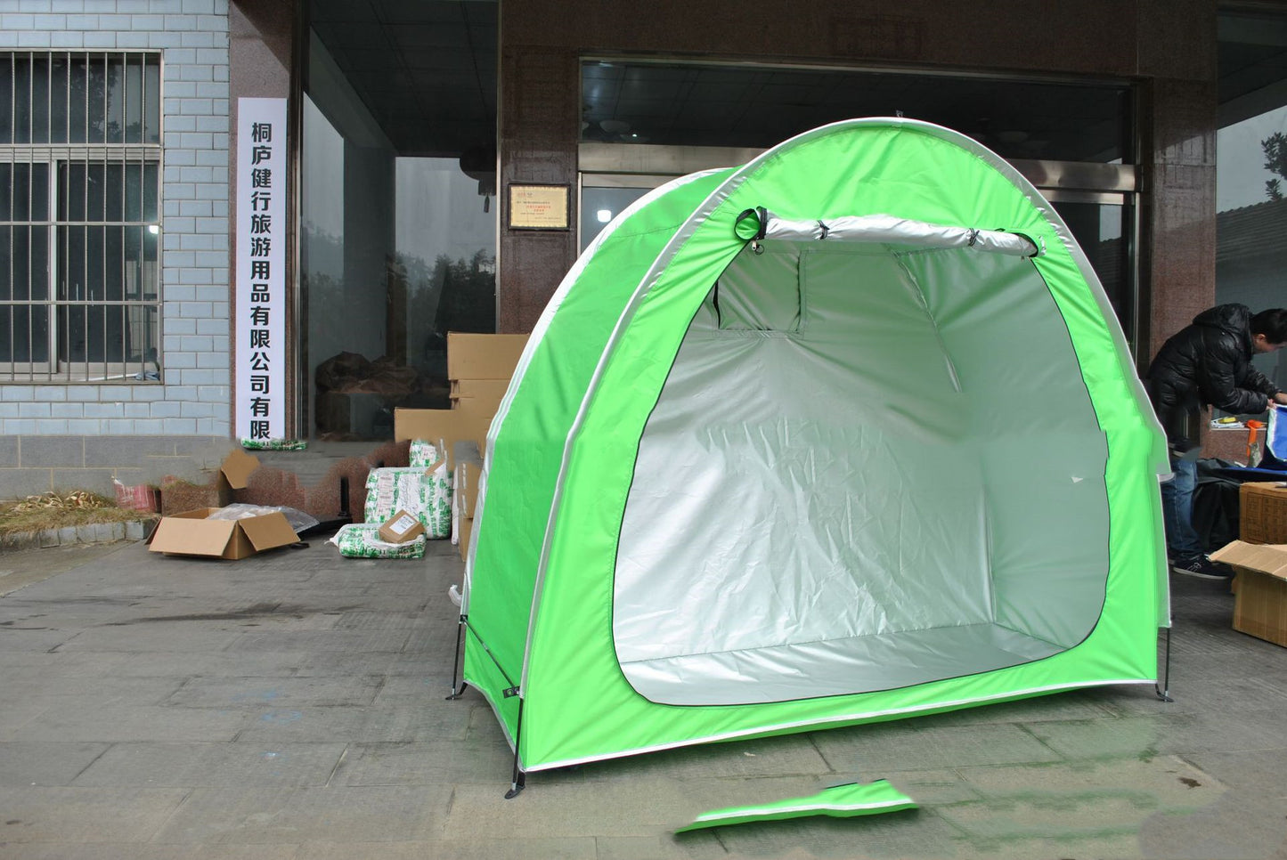 Spot Upgraded Green Outdoor Cycling Bike Tent