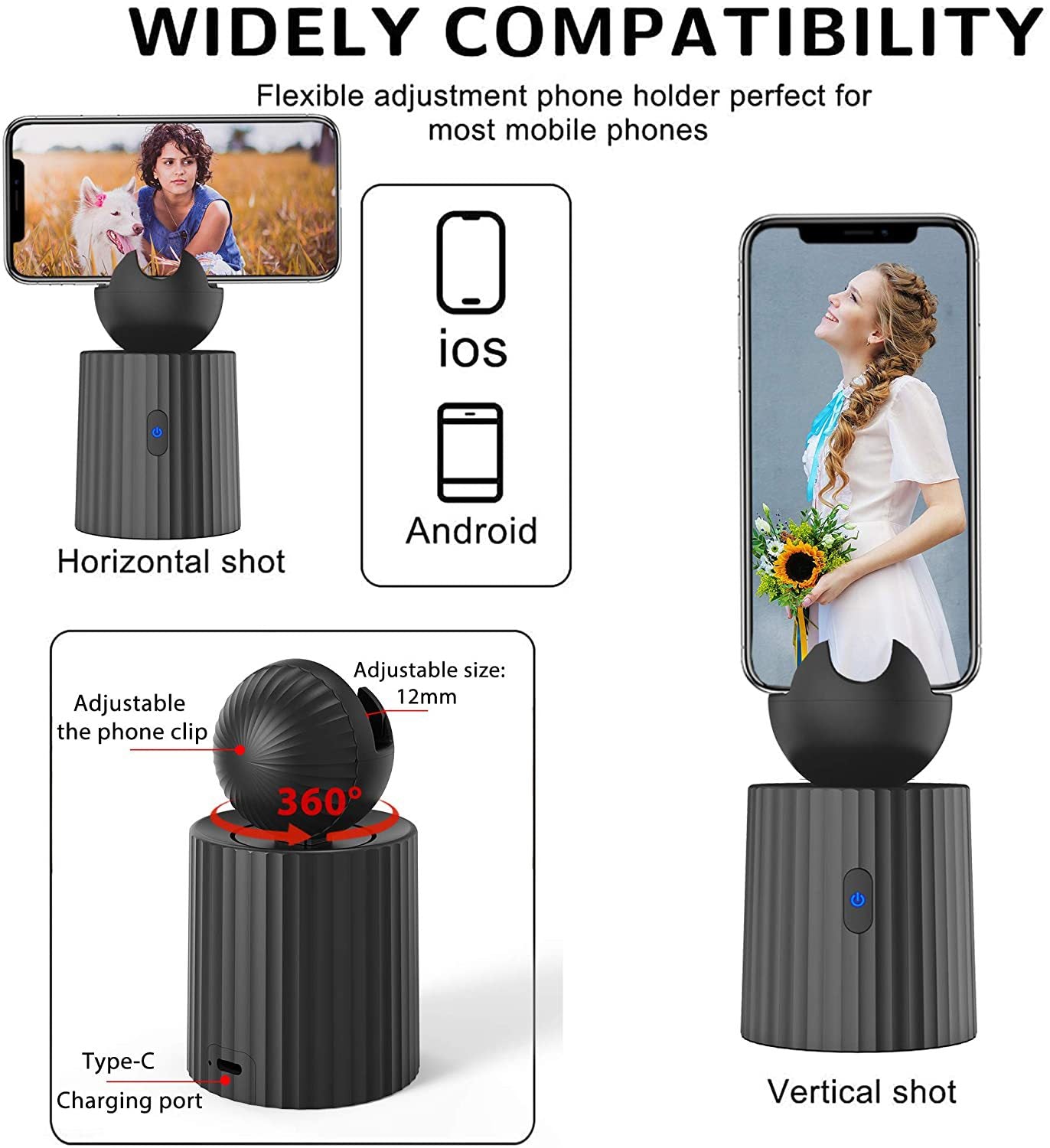 Rechargeable Smart Portable Selfie Stick