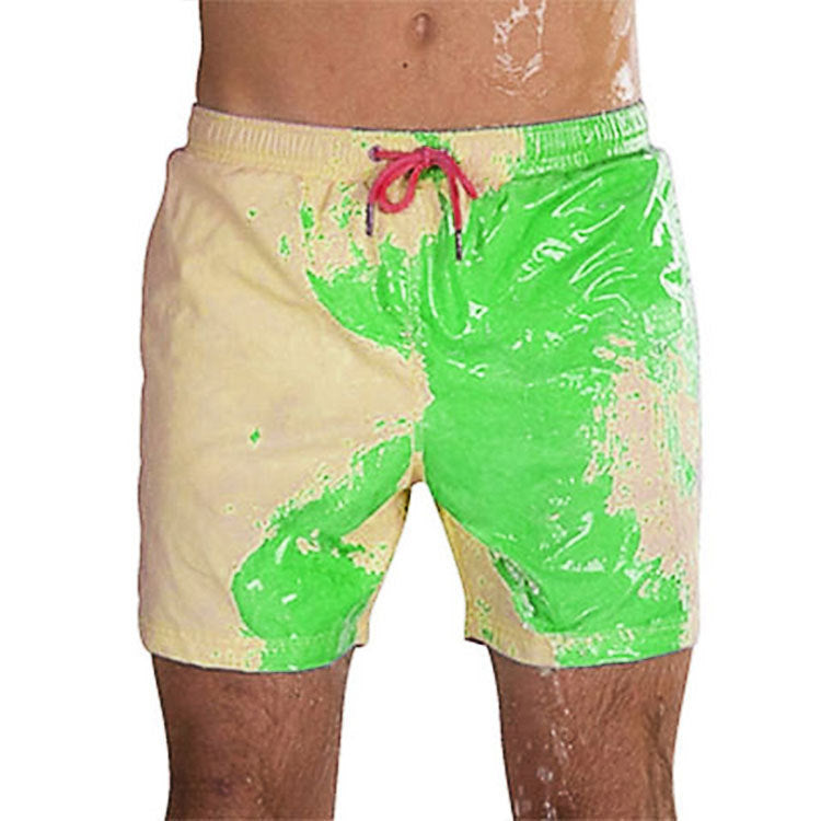 Discoloration Swimming Beach Shorts When Exposed To Water