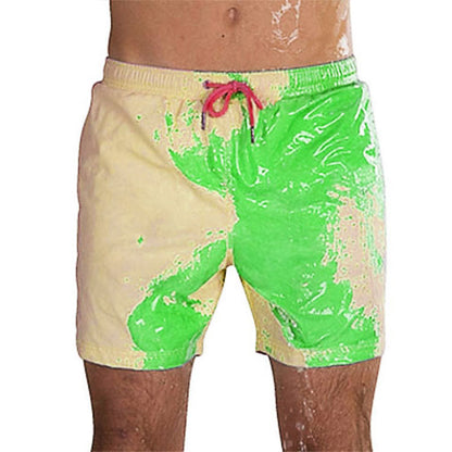 Discoloration Swimming Beach Shorts When Exposed To Water