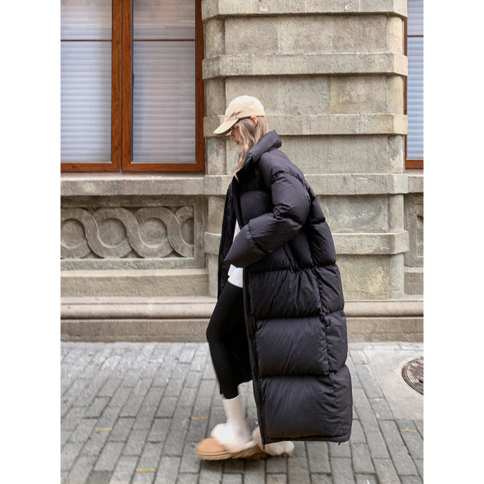 Plus Size Loose Long Versatile Parka Cotton Coat Jacket