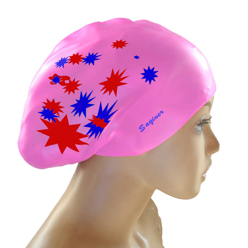 Printed Silicone Swimming Cap Silicone Swimming Cap