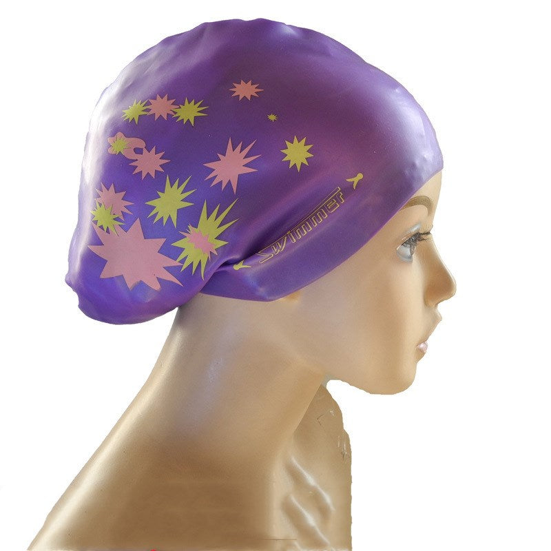 Printed Silicone Swimming Cap Silicone Swimming Cap