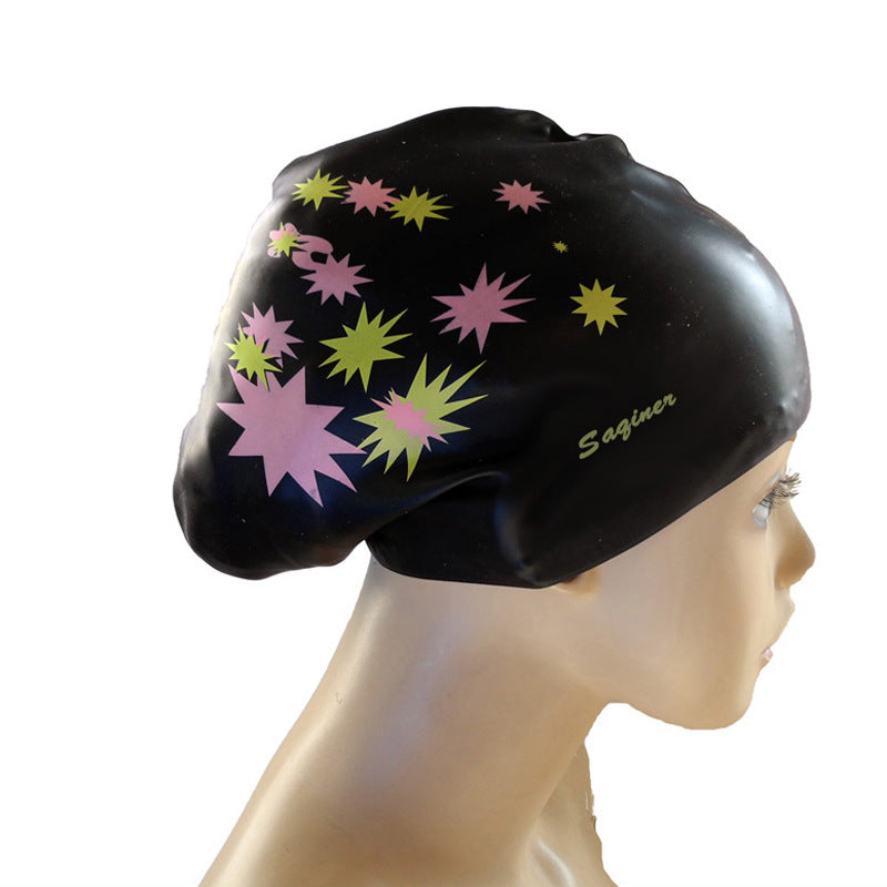 Printed Silicone Swimming Cap Silicone Swimming Cap