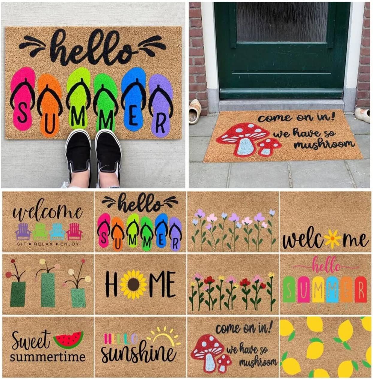 Flower Doormat Entrance Door Floor Mat