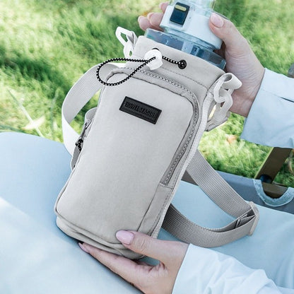 Outdoor Portable Mobile Phone Kettle Crossbody Drawstring Storage Bag