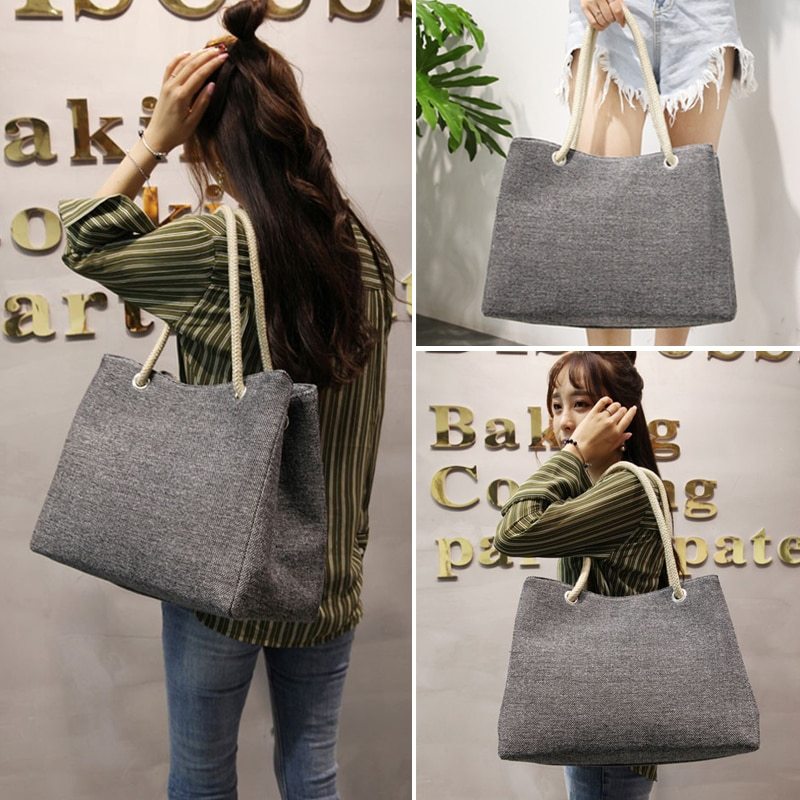 Large capacity shoulder bag shopping bag bag