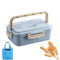 Blue with bag