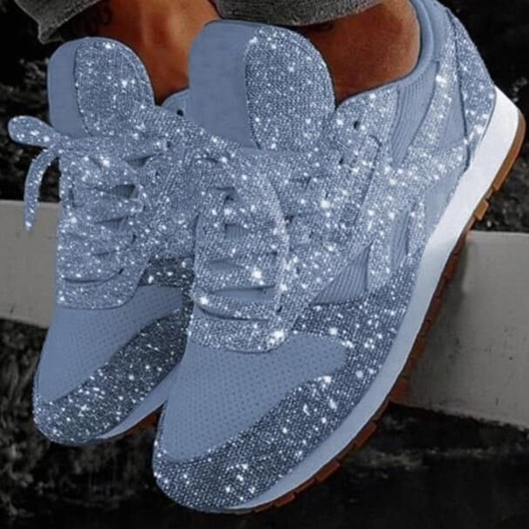 Sponge cake sequined casual shoes