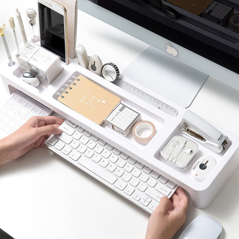 Multifunctional keyboard plastic shelf