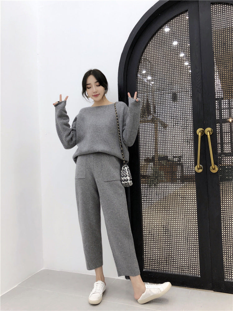 Thin Knit Pants Casual Pants Fashion Suit Women