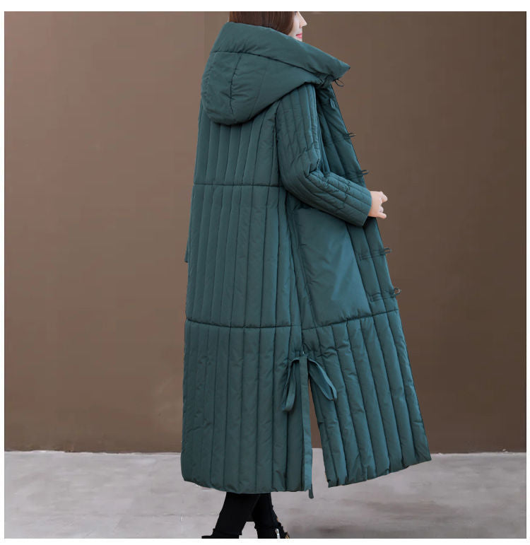 Plus Size Women's Loose Slimming And Warm Down Coat Jacket