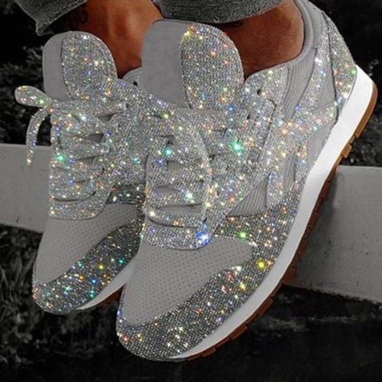 Sponge cake sequined casual shoes