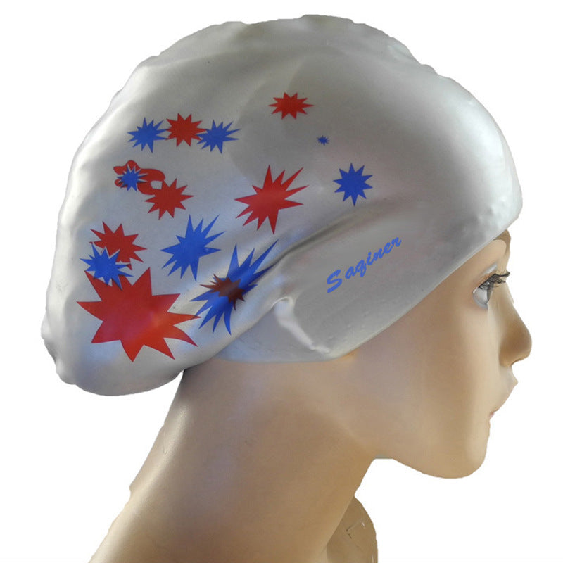 Printed Silicone Swimming Cap Silicone Swimming Cap