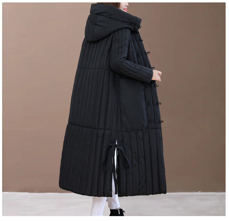 Plus Size Women's Loose Slimming And Warm Down Coat Jacket