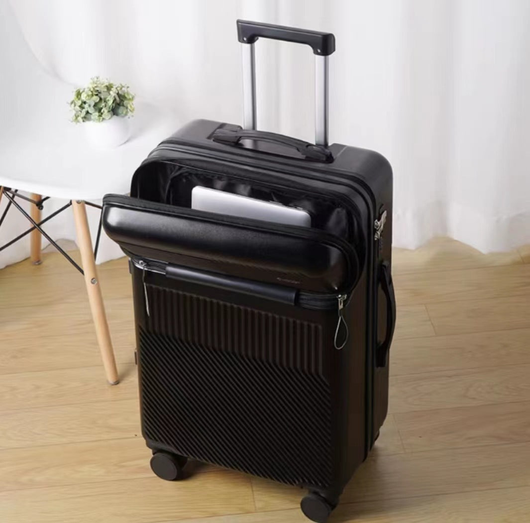 Multifunctional Luggage with cupholder, carry-on luggage