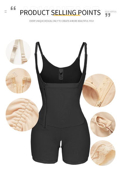 Explosive Large Size Fat Woman Side Zipper Breasted One-piece Belly