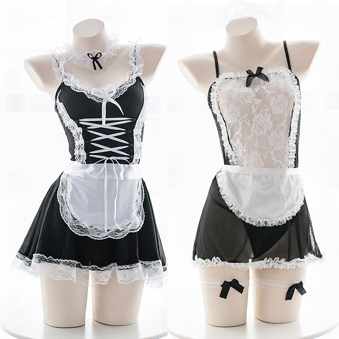 Sexy lingerie sexy uniform lace maid seduces women