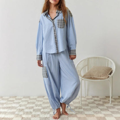 Women's Dressing Gown Plaid Shirt Outfit